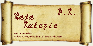 Maja Kulezić vizit kartica